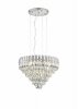 Kryształowy żyrandol MALIZIA 367601206 TRIO SELECT elegancka lampa wisząca kaskadowa do salonu styl glamour